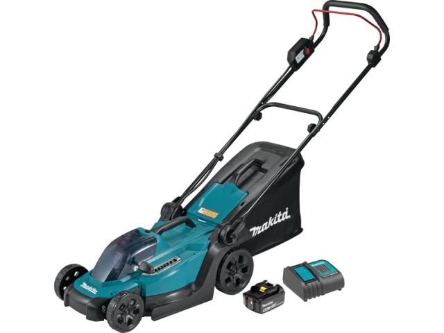 Akumulatorska potisna kosilnica Makita DLM330SM, 18V, 30L, 270m², 330mm, 12.5kg