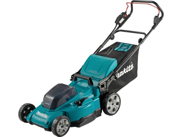 Akumulatorska potisna kosilnica Makita DLM480Z, 18+18V, 62L, 800m², 480mm, 26.8kg