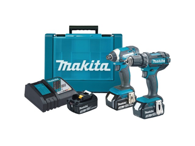 Set akumulatorskega orodja Makita DLX2127X1, DDF482Z, DTD152Z, Polnilnik: DC18RC, 3x aku.: BL1830B