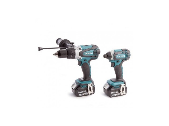 Akumulatorski set orodja, Makita DLX2145X1, 18V,  DHP458 + DTD152 + 3xBL1830 + DC18RC