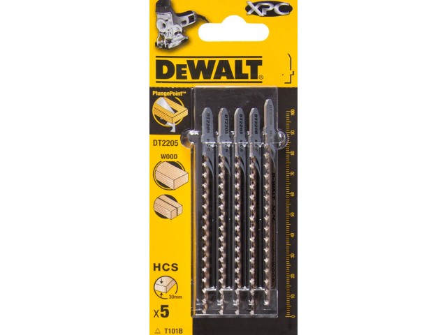 List za vbodno žago Dewalt, les, 100mm, DT2205