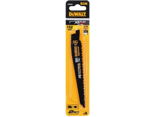 Žagin list-lisičji rep DeWalt, Dimenzije: 152x2,5mm za hitri rez mešanih materialov Extreme DT2301L