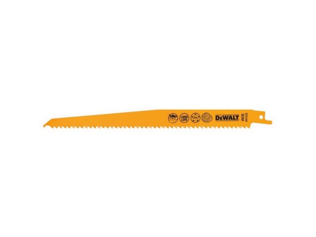Žagin list-lisičji rep Dewalt, Dimenzije: 228x3,6mm, Bi-Metal (Kovina) DT2349