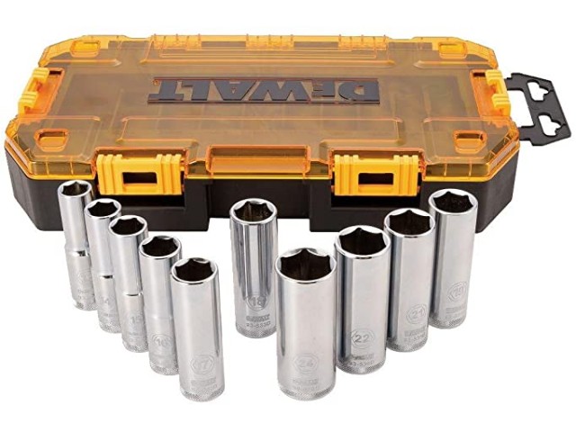 10-delni set natičnih nastavkov DeWalt DWMT73815-0,  1/2, 13-24mm