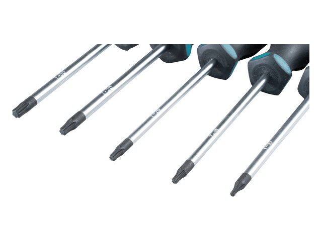 5-delni set izvijačev Makita, T10, T15, T20, T25, T30, 100mm, E-10534
