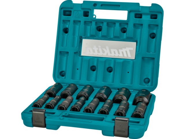 14-delni set Makita natičnih ključev Impact Black 1/2