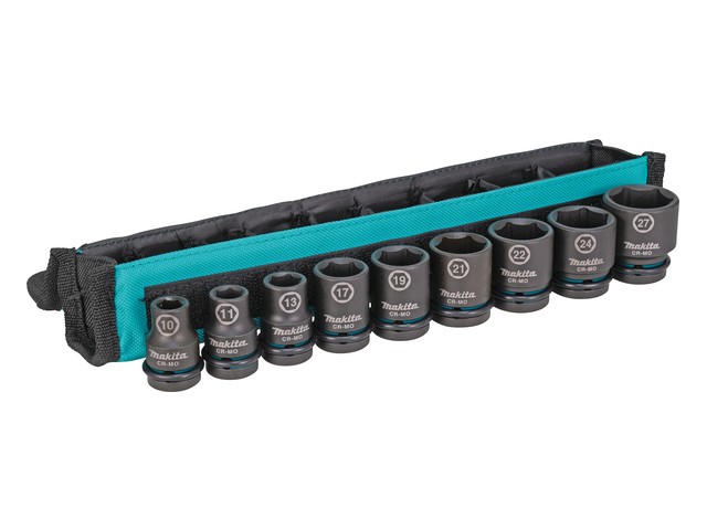 9-delni set Makita natičnih ključev Impact Black 1/2