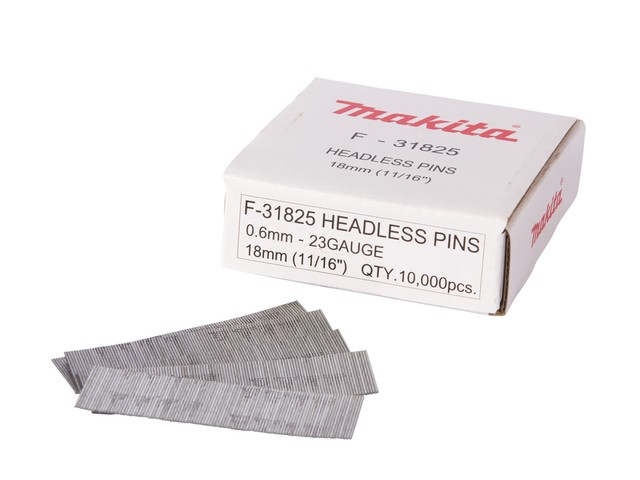 Žeblji za pripenjanje, brez glave 23GA, 18mm, Pakiranje: 10.000kos, F-31825