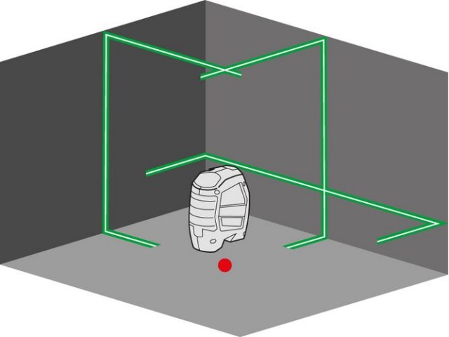 Laser Flex ALC 3/1-G, razred 2, IP 54,  ± 4 °, 0.53 kg, 456004