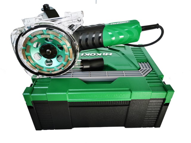 Kotni brusilnik betona HIKOKI G13VASET v kovčku, 125mm, 1.500W, 3.4kg