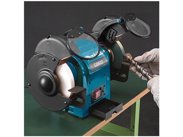 Električni dvojni kolutni brusilnik Makita GB602, 250W, 150mm, 9.3kg