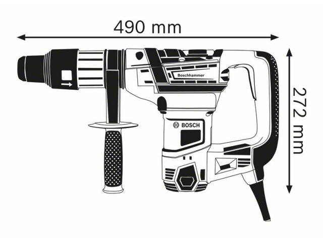 Vrtalno kladivo Bosch GBH 5-40 D Professional, SDS-Max, 1.100 W, 8.5 J, 6.8 kg, 0611269001