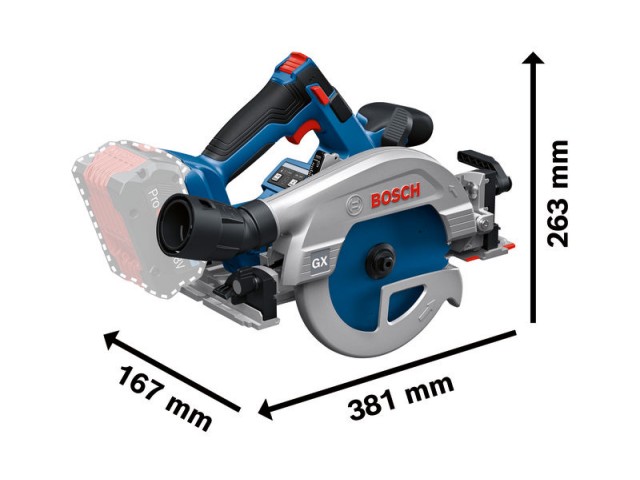 Akumulatorska krožna žaga Bosch GKS 18V-57-2 GX, 06016C1000