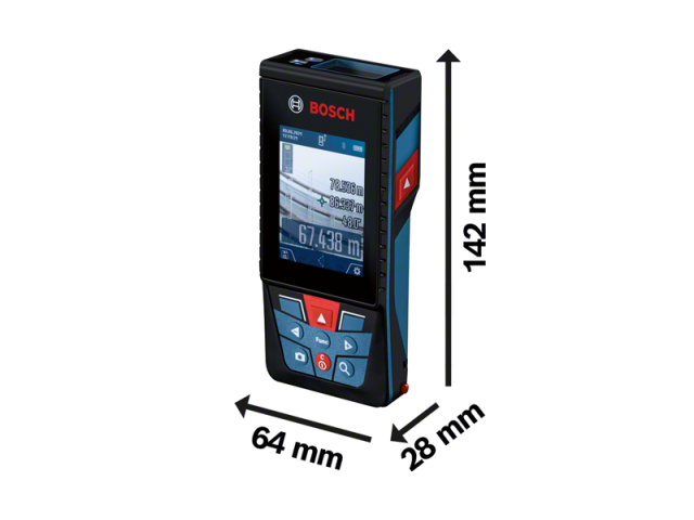 Laserski merilnik razdalj Bosch GLM 150-27 C, 650Nm, 1/4", do 150m, IP54, 0.21kg, 0601072Z00