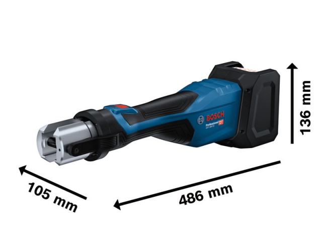 Akumulatorsko stiskalno orodje Bosch GPT 18V-32 v L-Boxx, 06019M2102