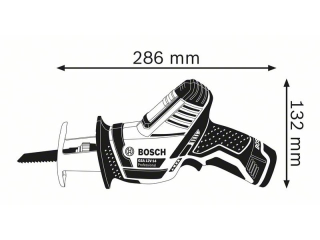 Akumulatorska sabljasta žaga Bosch GSA 12V-14, 12V, 17mm, 1.4kg, 060164L972