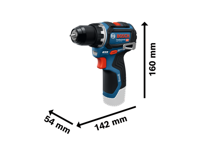 Akumulatorski vrtalni vijačnik GSR 12V-32 v torbi, 06019N7003