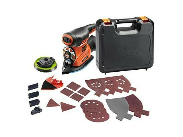 Vibracijski brusilnik Black and Decker KA280K, 220W, 125mm, 1.9kg