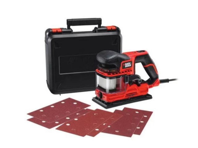 Vibracijski brusilnik Black and Decker KA330EKA, 270W, Dimenzije: 90x187mm, 1.7kg