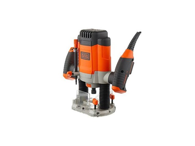 Enoročni rezkar Black and Decker KW1200E v kovčku, 1.200W, 6-8mm, 3.6kg