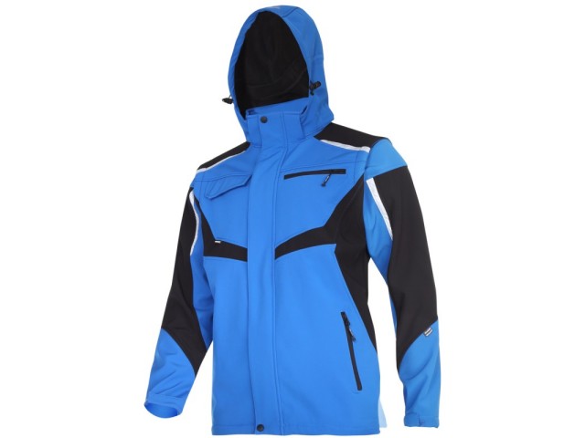 Jakna SOFTSHELL Lahti PRO s snemljivimi rokavi, modro-črna, S-3XL