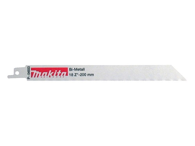 List sabljaste žage Makita, Bi-Metal, 200mm, Zob: 18, Pakiranje: 5kos, P-04933