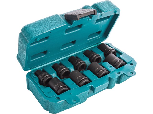 9-delni set natičnih ključev Makita, 1/2, P-46953