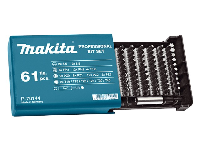 61-delni set vijačnih nastavkov Makita, P-70144