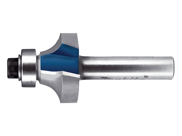 TCT zaobljeno rezkalo Makita z ležajem, Dimenzije: 45x28mm, vpetje 8 mm, P-78891