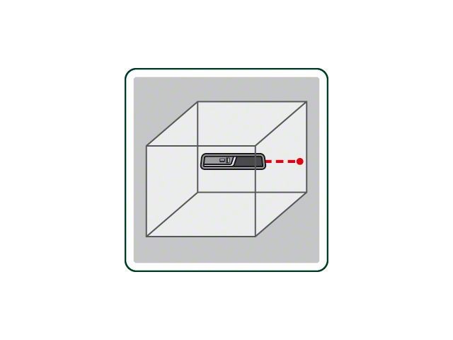 Laserska vodna tehtnica Bosch PLL 1P, 2x1,5 V LR03 (AAA), ± 0,5mm/m, 1/4