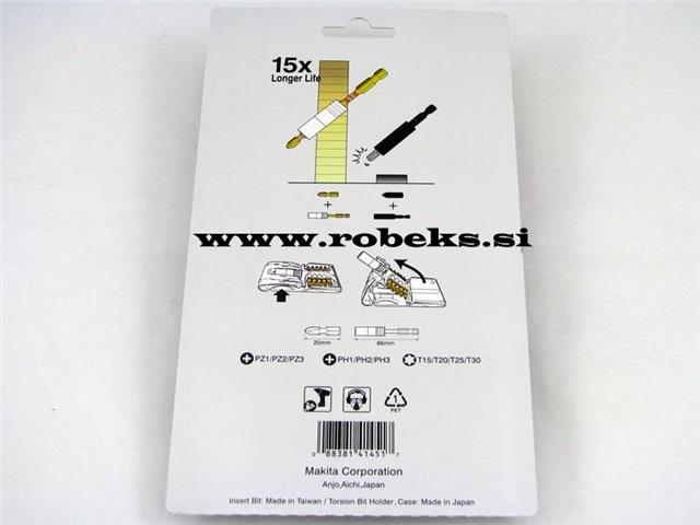 11-delni set vijačnih nastavkov s Torsion adap., B-28597