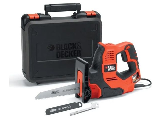 Električna ročna žaga Scorpion Black and Decker RS890K v kovčku, 500W, 23mm, 3kg