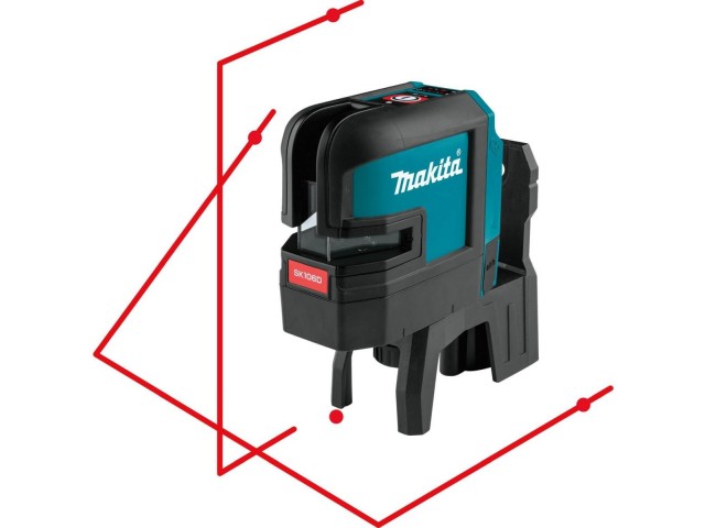 Akumulatorski samonivelirni križni laserski merilnik Makita SK106DZ, 12V, 35m/25m, 0.85kg