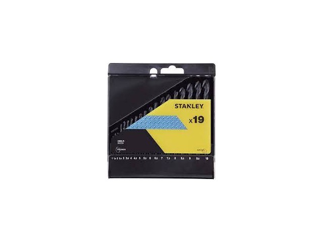 19-delni set svedrov Stanley, za kovino, 1-10mm, STA56025