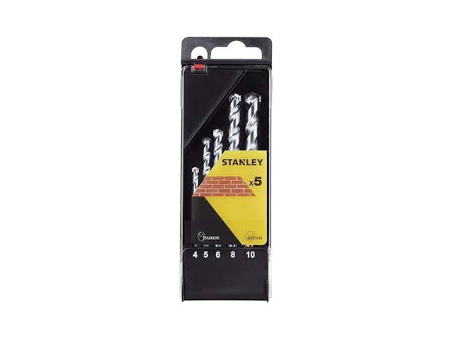 5-delni set svedrov Stanley, za beton, zid, 4-10mm, STA56035