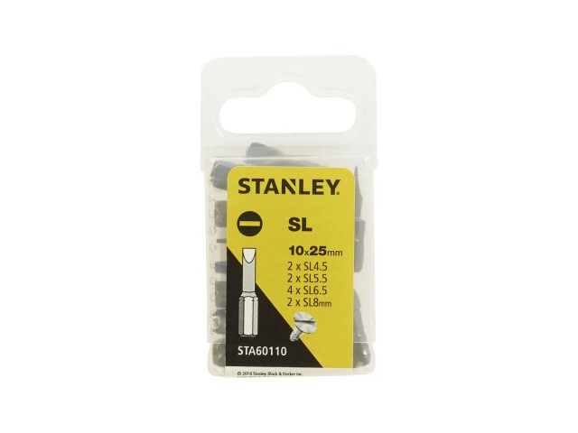 10-delni set nastavkov Stanley, 25mm, STA60110