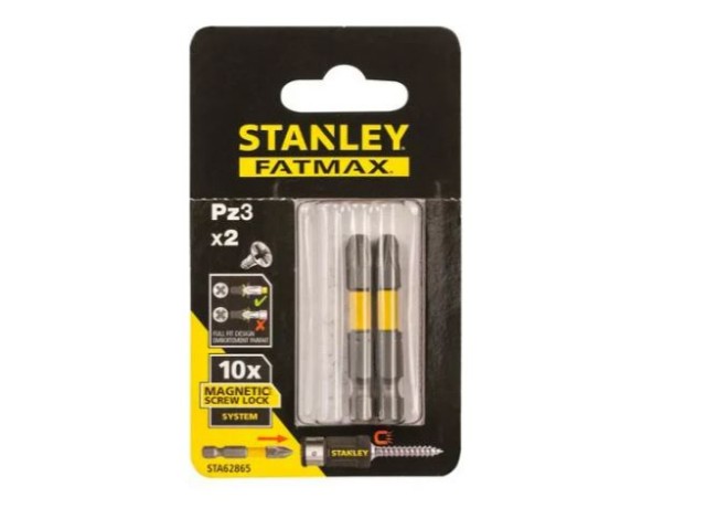 Vijačni nastavek Stanley, Dimenzije: PZ3x50mm, Pakiranje: 2kos, STA62865