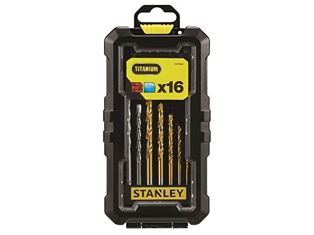 16-delni set svedrov in vijačnih nastavkov Stanley TITANIUM, STA7221