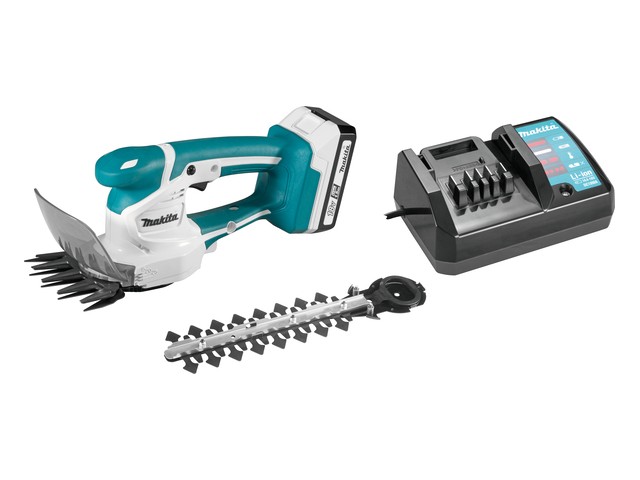 Akumulatorske škarje za travo Makita UM110DWYX, 18V, DC18WA, 1x1,5Ah, 110mm, 1.5kg