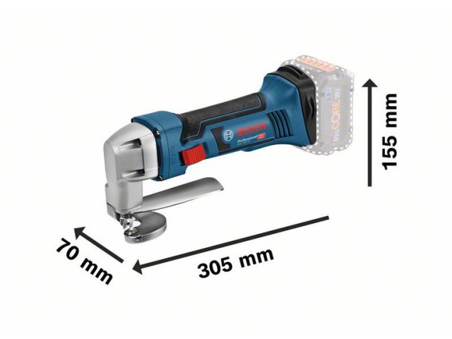 Akumulatorske škarje za pločevino Bosch GSC 18V-16, 18V, 15 mm, 1,5 kg, 0601926200