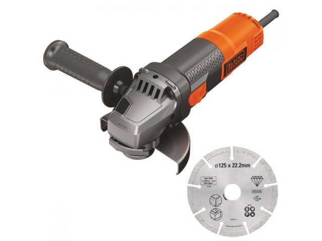 Kotni brusilnik Black&Decker BEG220, 900W, 125mm, M14, 2.1kg