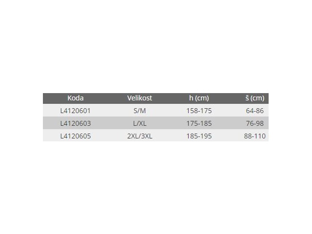 Termoaktivne hlače Lahti PRO, črno-rdeča, S/M, L/XL, 2XL/3XL