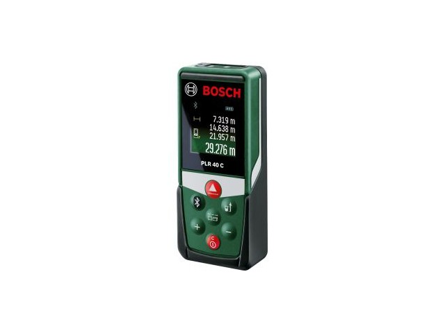 Digitalni laserski merilnik razdalj Bosch PLR 40C, 2x1,5V LR03, 635 nm, 0,05–40m, 0,5s, 0603672300