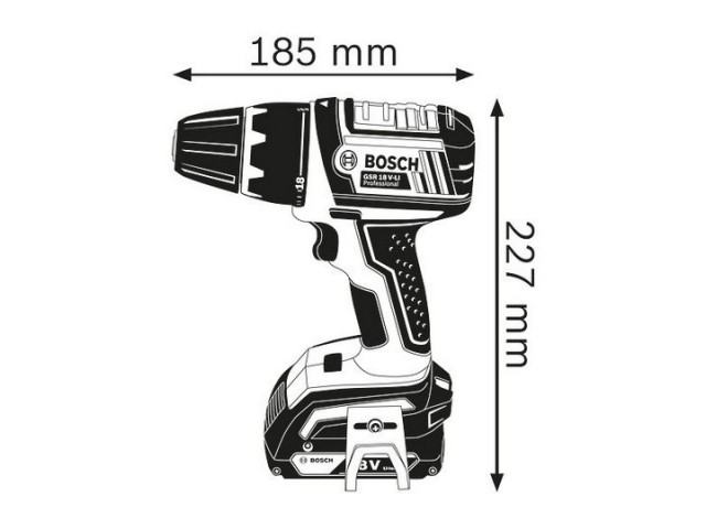 Akumulatorski vrtalni vijačnik Bosch GSR 18 V-LI 