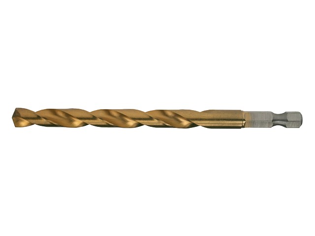 HSS-TiN-sveder za kovino Makita, Šestrobno vpetje 10mm, D-15833