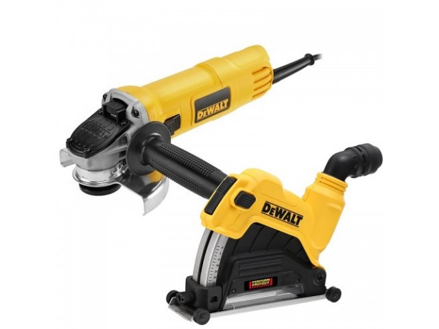 Kotni brusilnik DeWalt Dwe4157 z ščitnikom za rezanje DWE46106