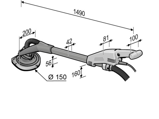 Flex GDE 10 Set Turbo-Jet Giraffe z zamenljivim sistemom glave, 504203