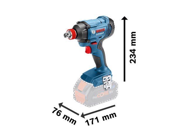 Akumulatorski udarni vijacnik Bosch GDX 180-LI, 18V, 180Nm, 1.1kg, 06019G5226