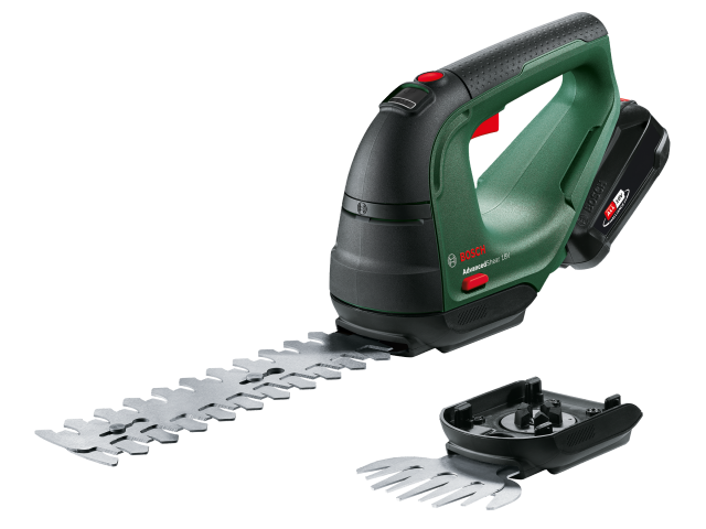 Akumulatorske škarje za grmičevje in travo Bosch AdvancedShear 18V-10, 18V, 1x18V/2.0Ah, AL 1810 CV, 200/100mm, 2.3kg, 0600857000
