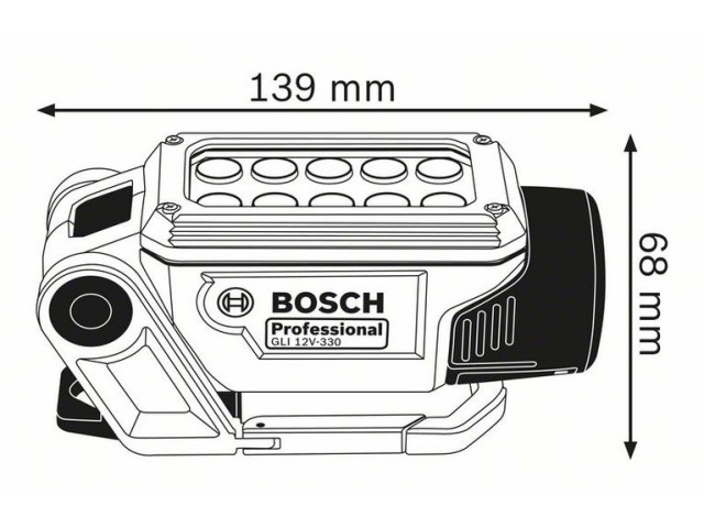 Akumulatorska svetilka Bosch GLI 12V-330, 06014A0000